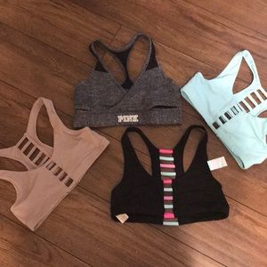 BRAND NEW PINK SPORTS BRA BUNDLE OF 4